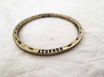 Collectible Brass Bangle Repurposed From Gun Ammunition