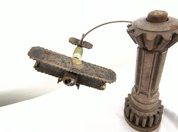 Vintage Sculpture Made From Industrial Parts