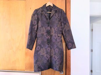 Spring / Fall Coat With Beaded Buttons