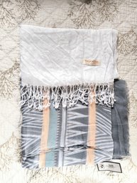 Two Lightweight Scarves, One New With Tag