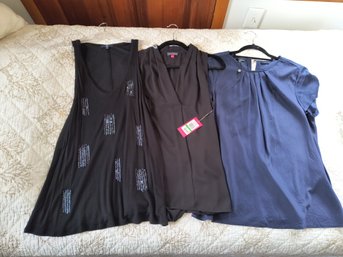 Size L Tops, Vincent Camuto, Gap, Talbots, 2 New With Tags