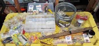 Fishing Lot, StowAway Case, Lures, Hooks, New Frabill Gee's Minnow Trap, New Signal Horn, Hooks, Sinkers