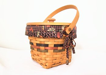 Longaberger Collectible Lidded Basket - More In This Sale