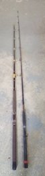 2 Fishing Rods - Kunnan 6.5 Feet Rod With Fuji Handle & Shakespeare 7 Ft Ugly Stik
