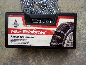 Laclede V-Bar Reinforced Radial Tire Chains - Fits Radial & Standard Tires With Installation Instructions