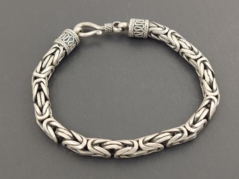 VINTAGE STERLING SILVER BYZANTINE STYLE BRACELET