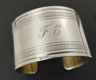 ANTIQUE WIDE 800 SILVER CUFF BRACELET