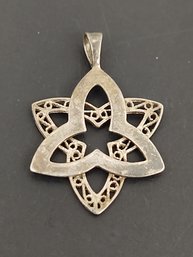 VINTAGE STERLING SILVER DOUBLE TRINITY STAR PENDANT