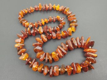 VINTAGE BALTIC AMBER CHUNK NECKLACE