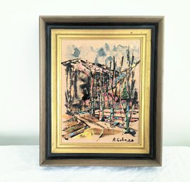 Signed Mid-century Vintage Painting, Beautifully Framed