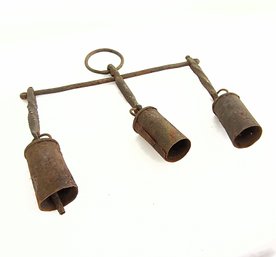 Antique Wind Chime/bells, Fabulous Rustic Country Decor Item