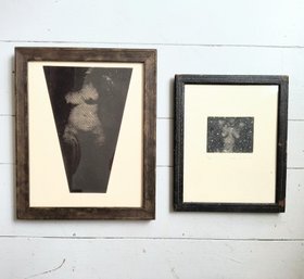 Two Signed, Framed And Matted Female Nudes Prints