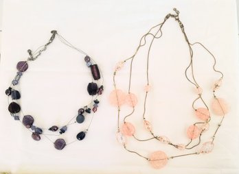 Two Multi-strand Necklaces
