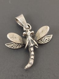 VINTAGE STERLING SILVER DRAGONFLY PENDANT