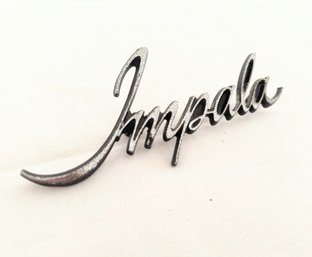 Vintage Impala Cursive Car / Auto Emblem