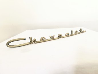 Vintage Cursive Chevrolet Emblem - ONE Of TWELVE Car/truck Emblems In This Sale!