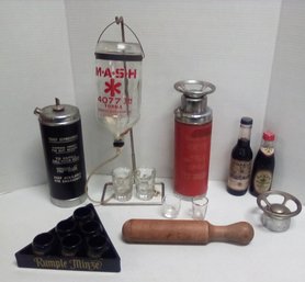 Bar Ware - Mash 4077th Hawkeye Distilling Co., Thirst Extinguishers, Rumble Minze Set & More BS/E4