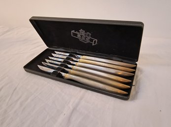 Set Of Knives In Box, One Of Two Identical Sets In This Sale