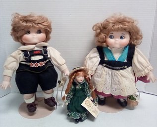 Goebal Lt'd Ed. Dolly Dingle Musical Dolls  - Hans & Dolly & Anne Of Green Gables Avonlea Traditions KSS/E4