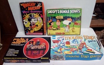 Prestige Magic Show - No. 701, Snoopy's Beagle Scouts Colorforms & Tricky Mickey Magic Colorforms 212/E1