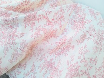 Bolt Of Pink Toile Fabric