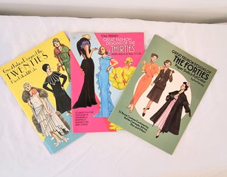 Three Vintage Fashion Paper Doll Booklets