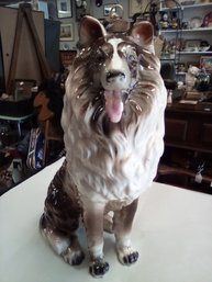Beautiful Collie Dog Statue - Numbered E-1666       LP/SR