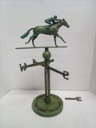 The Great Race Place - Santa Anita Park Small Plastic Weathervane Form With A Thermometer        LP/B3