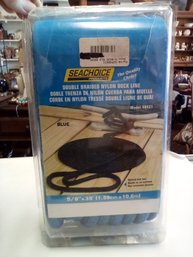 New 35 Ft. Double Braided Blue Nylon Dock Line Model 40431 From Seachoice Products  RC/CVBKA