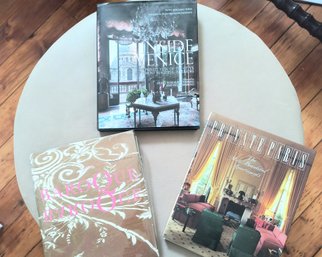 Trio Of Interior Design Coffee Table Books