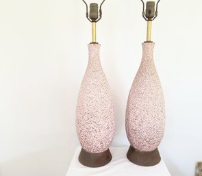 Pair Of Mid-century Vintage Lamps