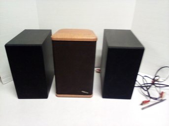 Three Stereo Speakers - One Pair & A Single Advent Mini Speaker 098-20100            BS/E5