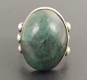 VINTAGE NAVAJO STERLING SILVER TURQUOISE RING