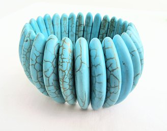 Composite Turquoise Bracelet With Elastic