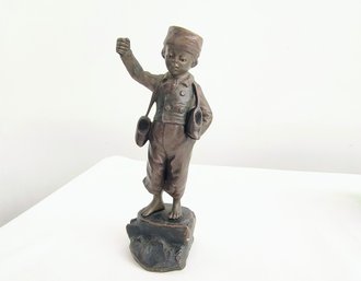 'Dutch Boy' Bronze Figure
