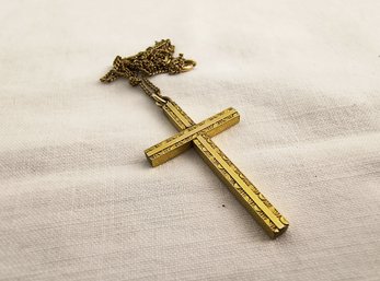 12k Gold Cross Necklace