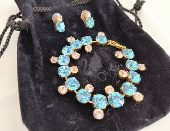 Swarovski Bracelet And Earring Set