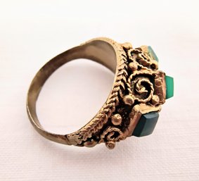 Intricate Vintage Ring In Sterling Silver