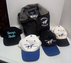 Lot Of Caps / Hats - Three Sonny P Stable & One Sonny's Stable & XL Lined Zippered Jacket           LP/A1