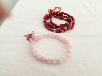 Two Bracelets, Appear To Be Stone