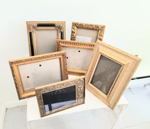 Grouping Of Gold Toned Picture Frames Or Art Frames