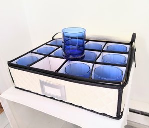 Set Of 12 Glasses In Zippered Box