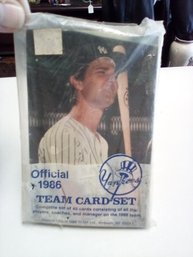 Unopened Yankees Official 1986 Complete Set Of 40 Cards -all Players, Coaches & Managers TA/A3