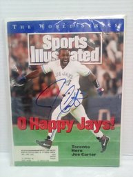 Autographed Joe Carter: Sports Illustrated Issue Nov. 1, 1993  LP/D3