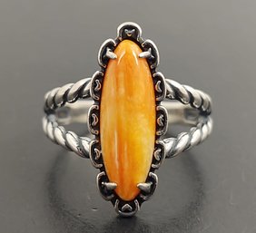 DESIGNER CAROLYN POLLACK AMERICAN WEST STERLING SILVER SPINY OYSTER RING