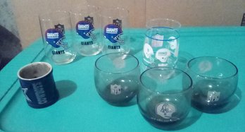 NFL Sport Glasses - Giants, New England Patriots, NY Jets, Cowboys Votive Candle Holder Bsmt. LH/D3