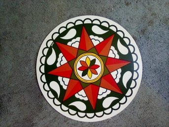 Hex Circle Sign - Multi Point Star - 15.50 Inch Diameter            BR2