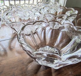 Set Of Vintage Glass Bowls