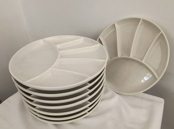 Set Of Mid-century Ceramic Stacking Plates