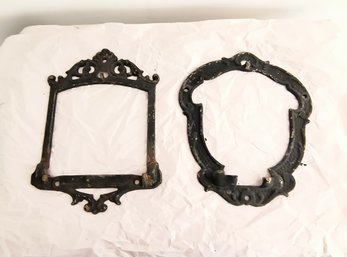 Two Antique Wrought Iron  'frames'